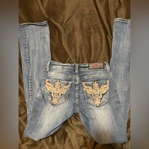 Grace in LA Y2K, bedazzled  boot cut jeans